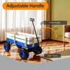 BEAFUP All-Terrain Kids Wagon with Removable Wooden Side Panels & Foldable Handle 10Inch Pneumatic Tires,176 lb Capacity,for Gardening,Shopping - 4 of 4