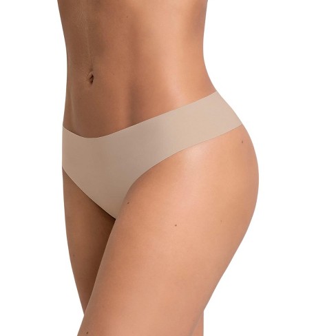 Leonisa No Ride-up Seamless Thong Panty - Beige M : Target