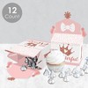 Big Dot of Happiness 1st Birthday Little Miss Onederful - Treat Box Party Favors - Girl First Birthday Party Goodie Gable Boxes - Set of 12 - 3 of 4
