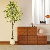 6 ft Artificial Lemon Tree Indoor, Pre Potted Faux Tree with Realistic Fruits & 100 Lighted Tree - 3 of 4