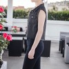 Anna-Kaci Women's Distressed Denim Crop Vest - 3 of 4