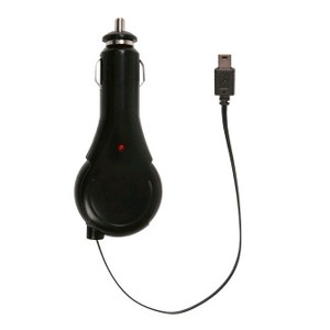 Wireless Solutions Mini USB Retractable Car Charger for GARMIN-ASUS Garminfone - 1 of 1