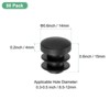 Unique Bargains Durable Plastic Multipurpose Use Mechanical Fasteners 30 Pcs Black - 3 of 4