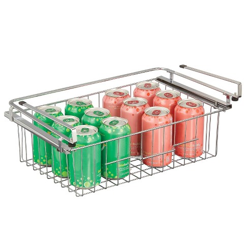 Large Metal Wire Hanging Pullout Drawer Basket for Under Shelf