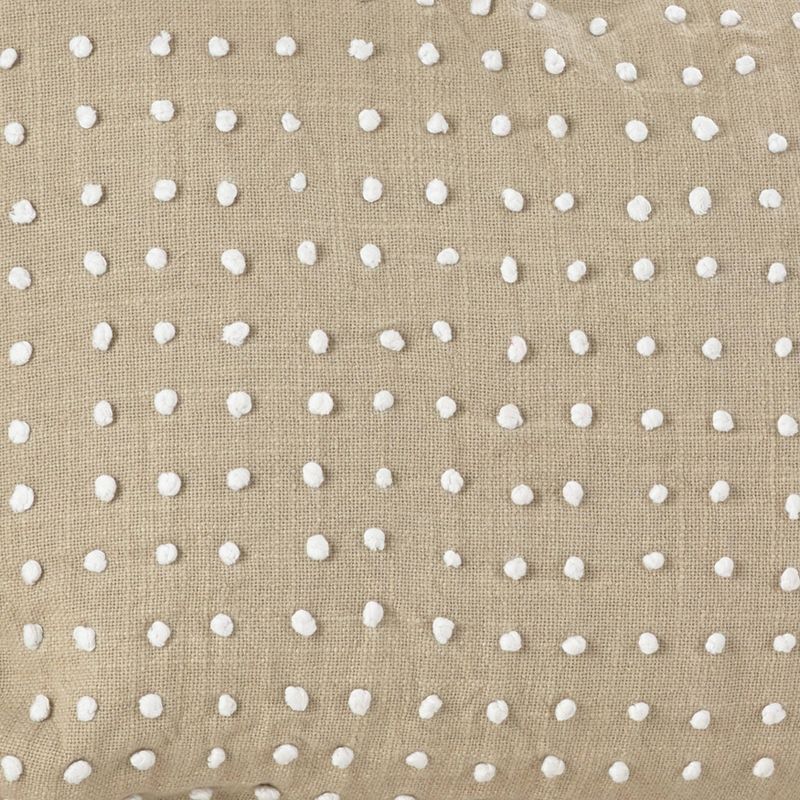 Leilani French Knot Design Throw Pillow Natural - Saro Lifestyle, 4 of 5