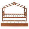 Whisen Twin Size Wooden House Bed with Twin Size Trundle - 4 of 4