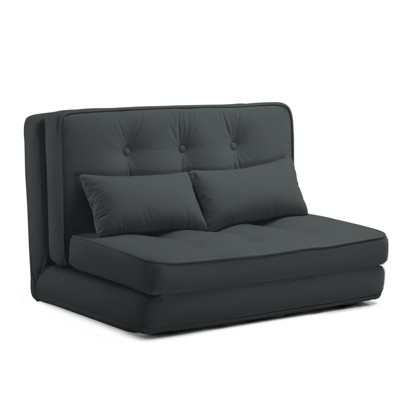 COMHOMA Folding Sofa Bed, 3-in-1 Convertible Sleeper Chair with Pillows, Space-Saving Guest Bed for Small Spaces
