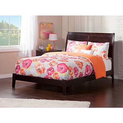 AFI Furnishings Portland Full Traditional Bed with Open Footboard and Turbo Charger in Espresso