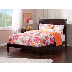 AFI Furnishings Portland Full Traditional Bed with Open Footboard and Turbo Charger in Espresso - 1 of 4