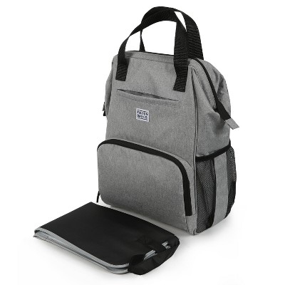Image of Fulton Bag Co.Wide Mouth Backpack Diaper Bag - Gray