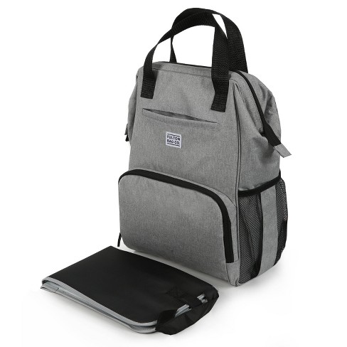 Fulton Bag Co.wide Backpack Diaper Bag - Gray :