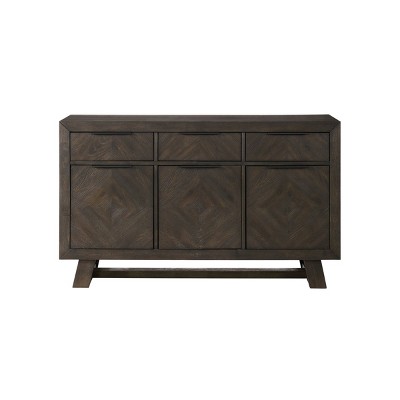 Hearst 56" Reclaimed Chevron Oak Server with Rustic Finish