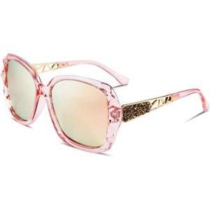 Polarized Women Square Sunglasses Sparkling Composite Shiny Frame Accessories | Polarized Women Square Sunglasses Sparkling  main image 4