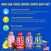 Stacker 2 B12 Energy Shots, Blue Raspberry, 12-Pack, 2 oz Bottles, Sugar-Free & Zero Calories, High-Potency Vitamin Boost - Blue Raspberry - 3 of 4