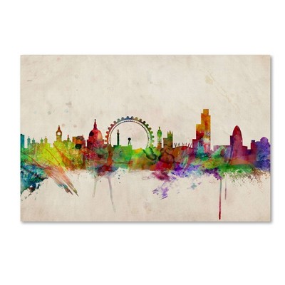 22" x 32" London Skyline by Michael Tompsett - Trademark Fine Art