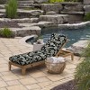 ARDEN Outdoor Plush Modern Tufted Chaise Cushion, 76 x 22, Water Repellent, Fade Resistant, Tufted Cushion for Chaise Lounger 76 x 22 - 2 of 4