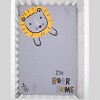 Little Love by NoJo Roarsome Lion Grey and Gold Photo Op Fitted Mini Crib Sheet - 2 of 4
