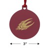 Elon University Primary Logo Aluminum Holiday Christmas Tree Ornament - 3 of 4