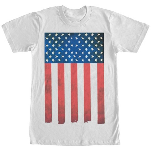 Men's Lost Gods American Flag Paint Print T-shirt : Target