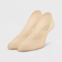 Peds Women's 2pk Laser Cut Liner Socks - Nude 5-10