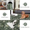 coucheta Washable Area Rug for Living Room, Multi-size Vintage Distressed Floral Non Slip Non-Shedding Carpet, for Home Office, Dining, Bedroom - 3 of 4