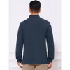 INSPIRE CHIC Men's Classic Solid Color Long Sleeves Basic Golf Polo T-Shirts - 3 of 4