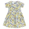 Hudson Baby Girls Cotton Dresses, Outline Floral Yellow - 2 of 3