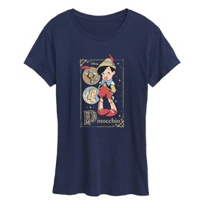 Women's - Disney - Pinocchio Short Sleeve Graphic T-Shirt - 1 of 4