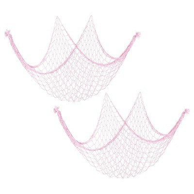 Unique Bargains Home Decoration Mediterranean Fishing Net 2 Pcs