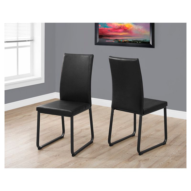 2pc Dining Chair Faux Leather- EveryRoom, 3 of 7