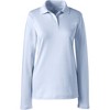Lands' End School Uniform Women's Long Sleeve Feminine Fit Interlock Polo Shirt - 2 of 2