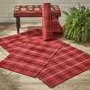 Park Designs Farmhouse Red Plaid Chindi Rag Rug 3 ft X 5 ft - 2 of 3