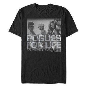 Men's Outer Banks Pogues For Life Black and White Photo T-Shirt - 1 of 4