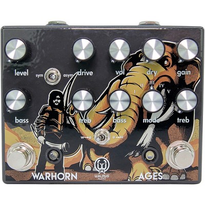Walrus Audio Ages Five-State Overdrive and Warhorn Mid-Range Overdrive Combo Black