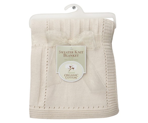 TL Care&#174; Organic Cotton Sweater Knit Swaddle Blanket - Natural