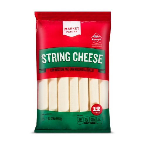 Individually Wrapped Mozzarella String Cheese Sticks 12oz