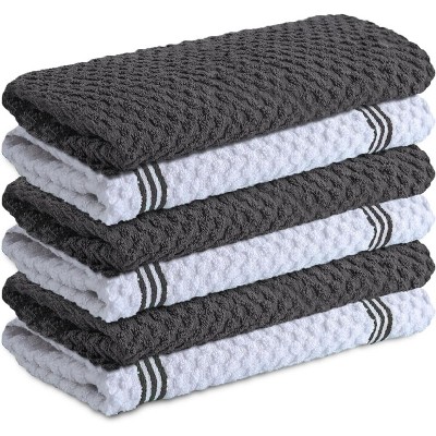 Cotton Kitchen Towels, Ultra Soft Tea Towel, Super Absorbent Terry Dish Towels for Kitchen Linens, 15x25 Inch