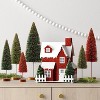 6pc Sisal Bottle Brush Tree Christmas Figurine Set Green/Red - Wondershop™ - 2 of 3