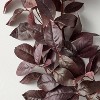 72" Black Plum Leaf Artificial Fall Garland - Hearth & Hand™ with Magnolia - 3 of 3