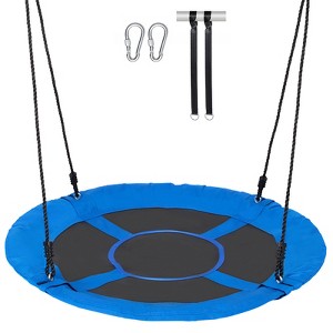 VEVOR Tree Swing, 40 Inch Saucer Swing, 750lbs Weight Capacity, 900D Oxford Fabric Swing Seat with 2 Tree Hanging Straps, Blue - 1 of 4