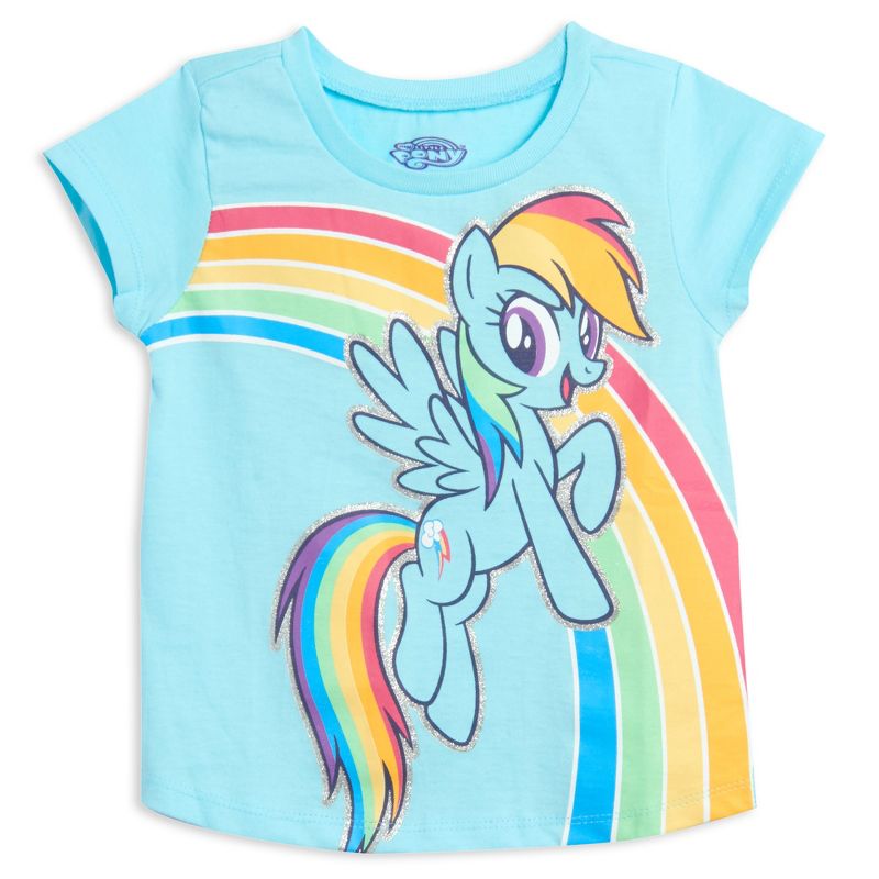 My Little Pony Toddler Girls 3 Pack Graphic T-Shirt Grey Blue Purple , 2 of 5