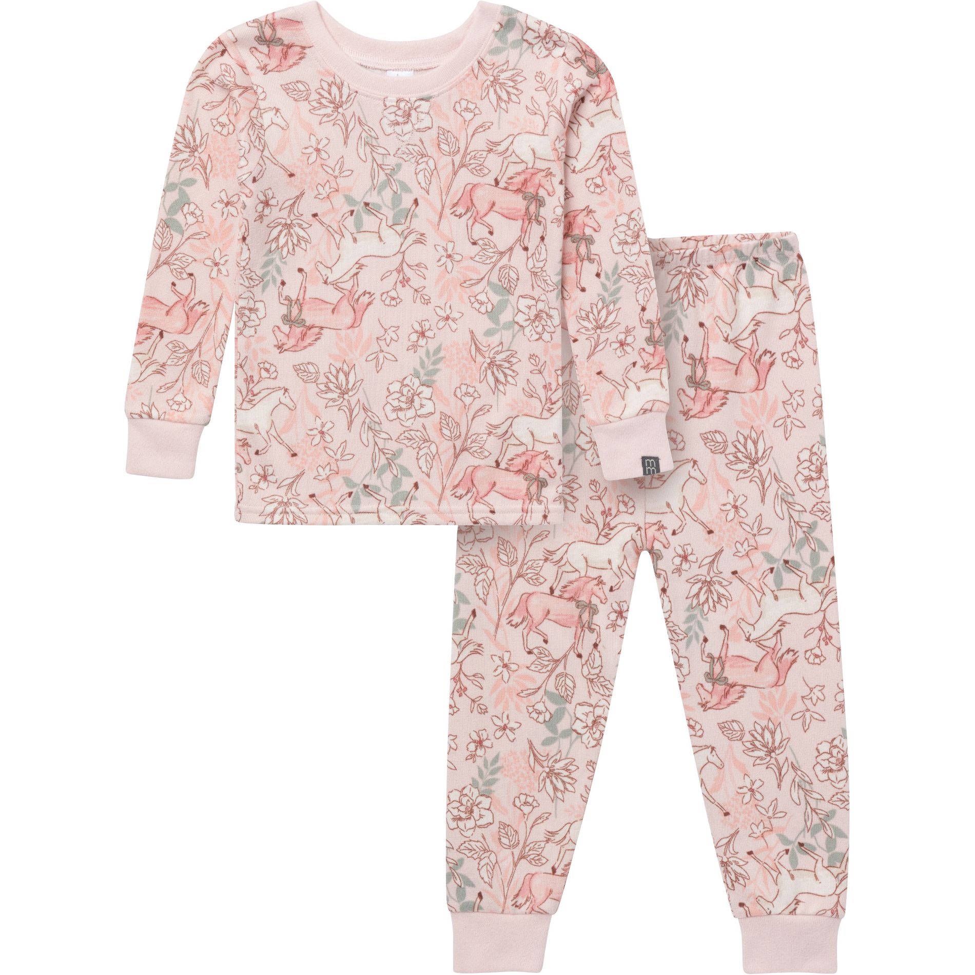 Modern Moments by Gerber Baby and Toddler Girls' 2-Piece Snug Fitting Footless Pajama Set