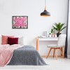 Stupell Industries Pink Neon Glam Flowers Black Framed Floater Canvas Wall Art - 2 of 4
