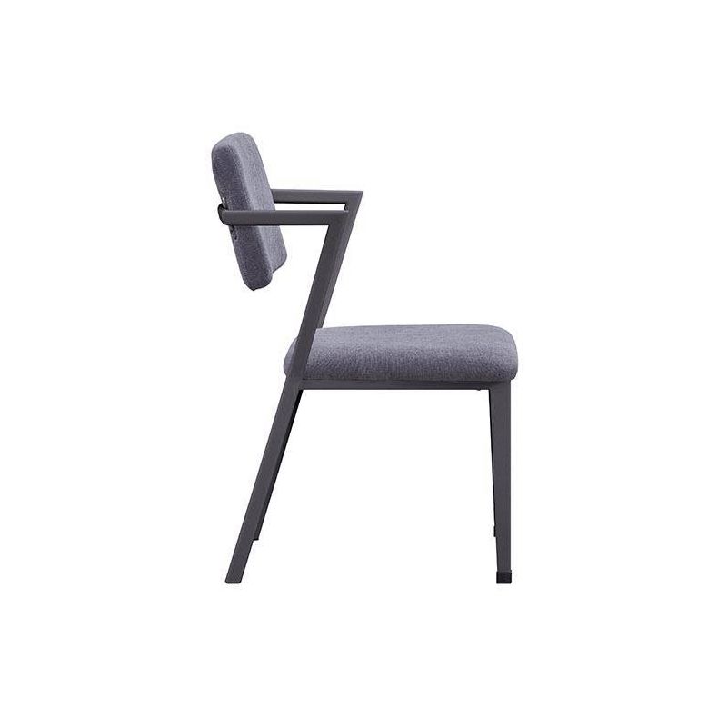 24&#34; Cargo Fabric Chair Gray/Gunmetal - Acme Furniture, 6 of 8