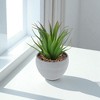 Unique Bargains Artificial Plants Plastic Green 3.54"x3.54"x5.91" 1 Pcs - 2 of 4