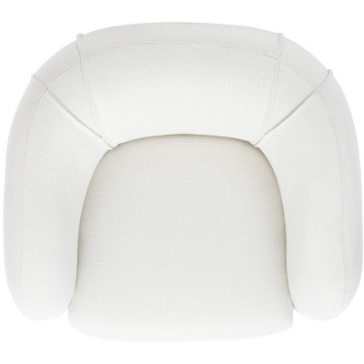 Alena Cream Gold Luxe Mid-Century Accent Chair