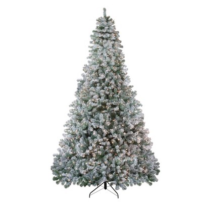 Northlight 9' Prelit Artificial Christmas Tree Flocked Winema Pine - Clear Lights