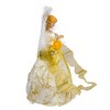 Kurt Adler 12" CUL Ivory and Gold Fiber Optic LED Angel Treetop - 4 of 4