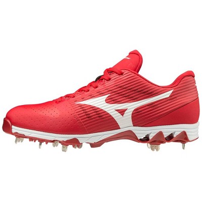 red mizuno baseball cleats