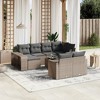 vidaXL Garden Sofa Set Black and cream - 2 of 4